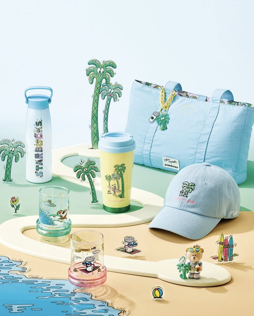 🧡韓国最新コラボ🧡 韓国スタバの夏はまだまだ終わらない