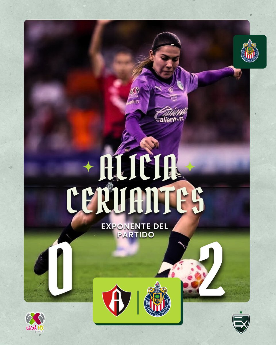 ¡CLÁSICO ROJIBLANCO! 🐐

Las Chivas se llevaron el triunfo de visitantes al vencer 0-2 al Altas en el Estadio Jalisco, con doblete de Alicia Cervantes.  🤩

#ligamxfemenil #futbolfemenino #chivas #chivasfemenil #atlas #clasicotapatio