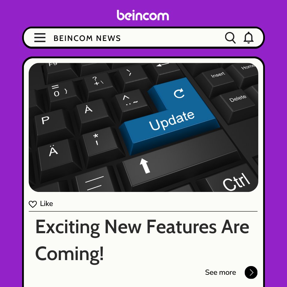 BeincomOfficial's tweet photo. Beincom News:  Exciting New Features Are Coming!

📅 From August 25–28, Beincom will be rolling out a series of updates you won’t want to miss:

🎉Launch of a new NFT collection: Making its debut on Beincom, bringing unique and memorable moments – can you guess what it is? 😊

🎉Clear mission interface:
👉For users who have already received an Airdrop: complete a 10-day check-in journey.
👉For users new to Airdrop: install the BIC Group app to receive spin tickets and free KYC verification.

🎉Sign up / Log in with X (Twitter): An additional option alongside Google and Facebook for faster, more convenient access.

🎉Lucky Wheel upgrade: A refreshed, dynamic interface with direct wallet integration for a seamless and smooth experience.

✍️More details will be revealed in upcoming posts.

So, which of these new features excites you the most? Share your thoughts with the community! 👇

#Beincom #AirdropBIC #bictoken #BeincomUpgrade