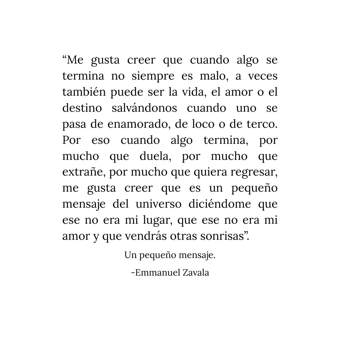 Un pequeño mensaje… ✨