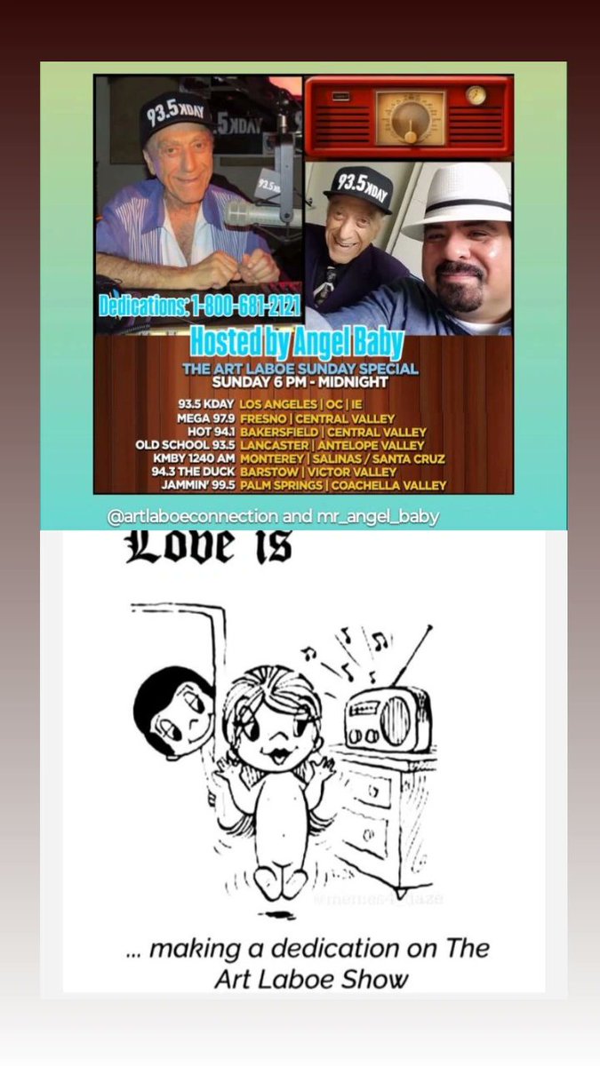 Ending my #SundayFunday listening to The Art Laboe Super Sunday Special with Angel Baby on <a href="/935KDAY/">935 KDAY</a> 

#HipHopBackintheDay 
#PutTheNeedleOnTheRecord 
#SundaysAreForOldiesandCruising 

<a href="/alyshadelvalle/">Alysha Del Valle</a> <a href="/RaideretteQT/">🖤☠️#1Raiderette☠️🖤</a>