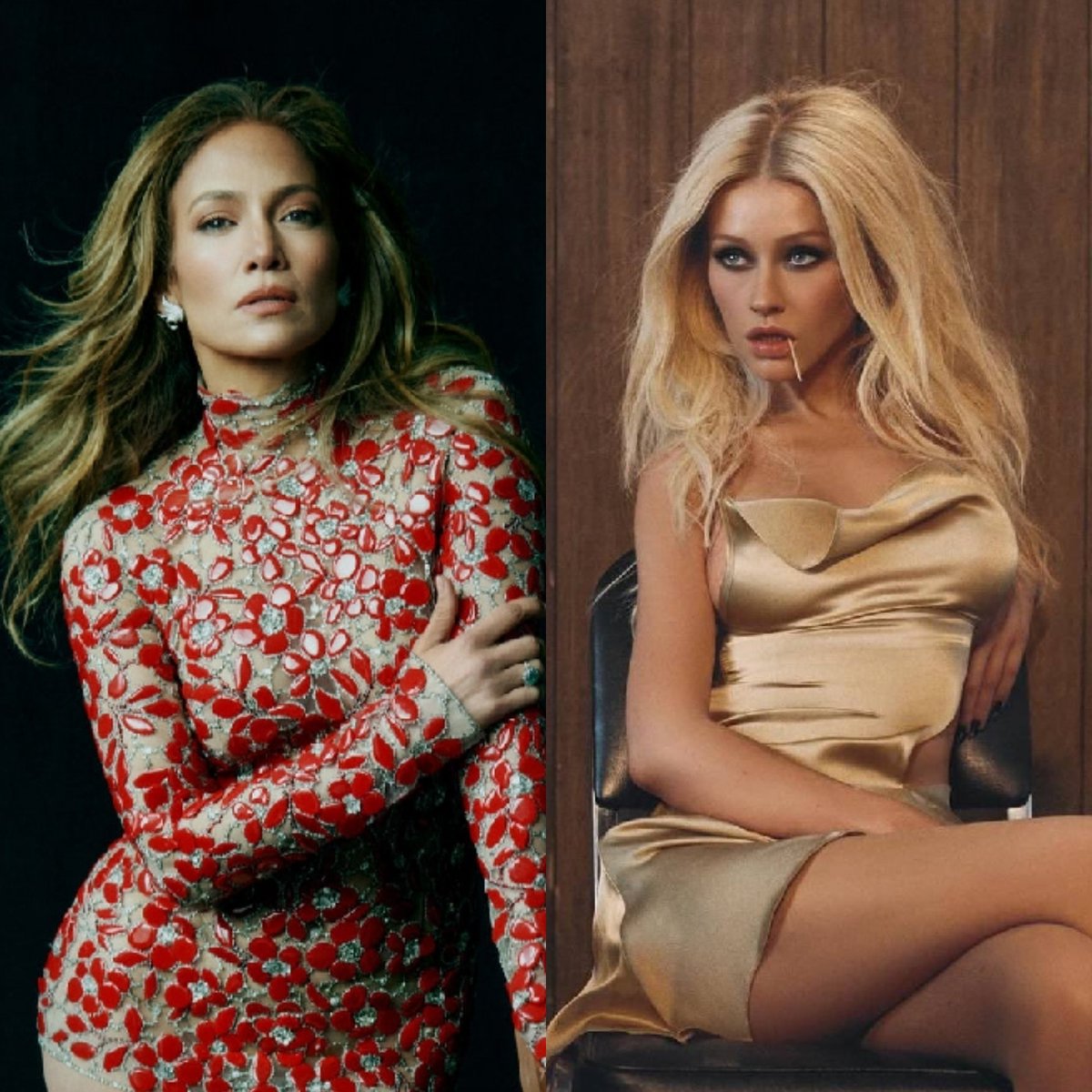 matiasonya's tweet image. Will there be a J.Lo × Xtina collab?