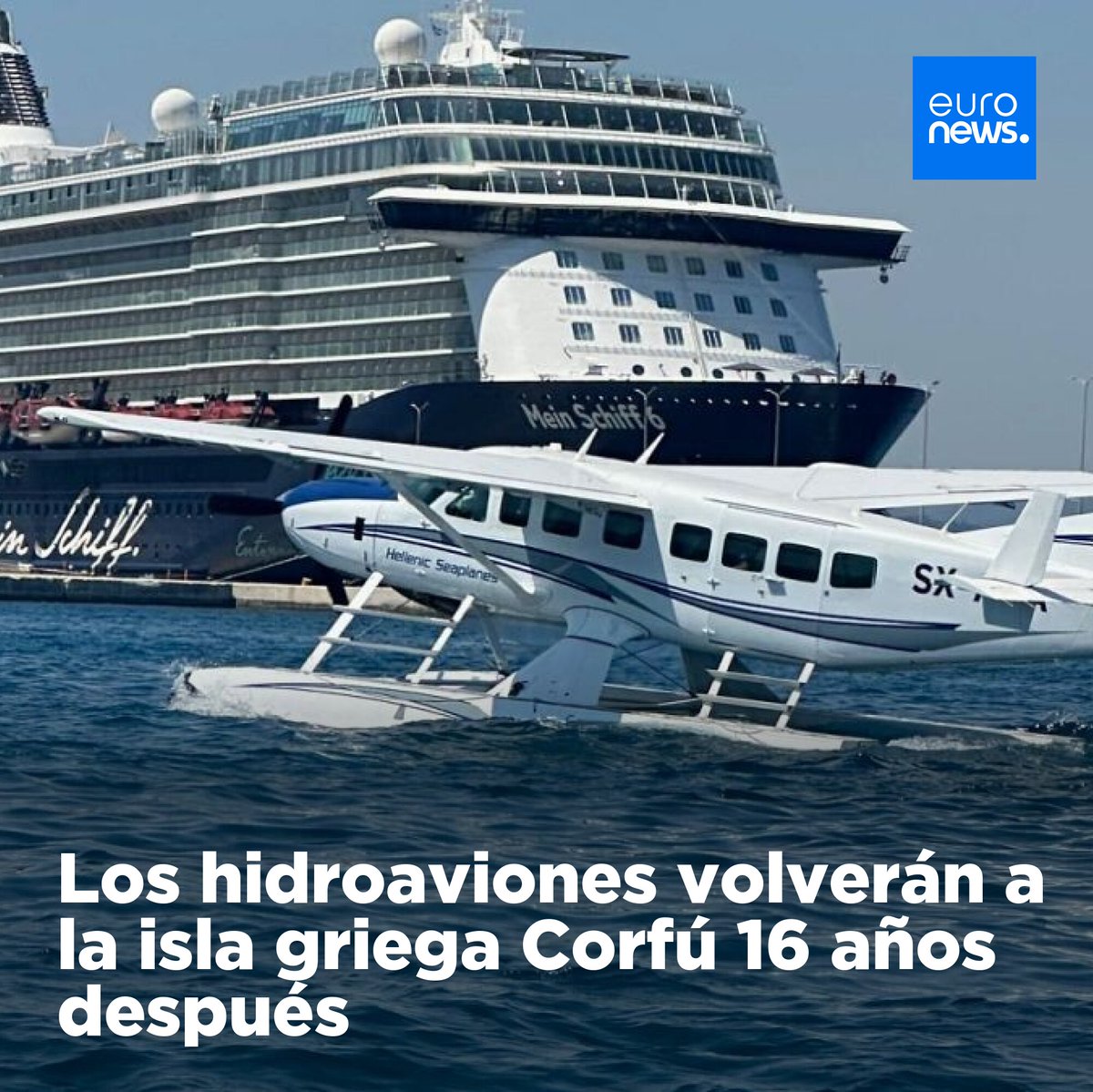 Los hidroaviones pasarán a ser un medio de transporte más hacia Corfú después del primer vuelo de prueba de Hellenic Seaplanes. El primero desde 2009, hace 16 años.
➡️ l.euronews.com/Xi4B