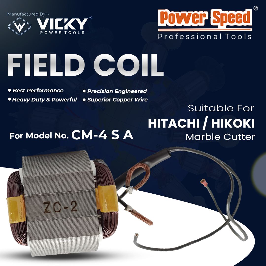 powerspeedtools's tweet image. PowerSpeed Field Coil For Hitachi / Hikoki, CM-4 SA Marble Cutter

Manufactured by Vicky Power Tools
Made In India 🇮🇳

#marblecutter #hitachi #hikokipowertools #powertools #marblecuttermachine #constructiontools #powerspeed #hikokitools