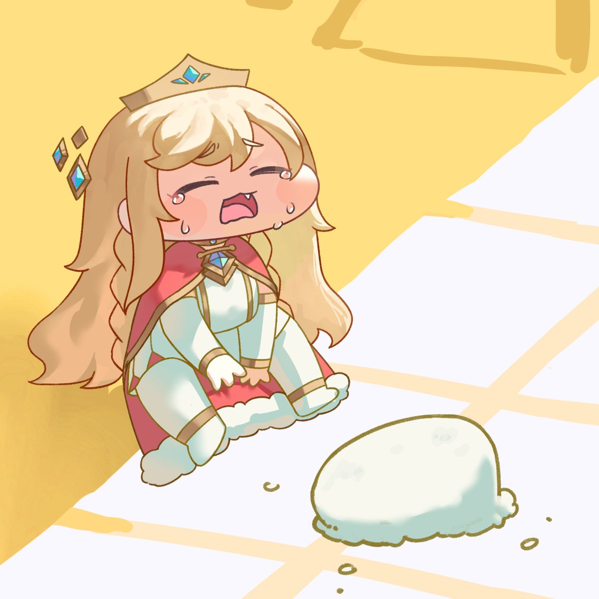 하나 남은 케이크를 떨어트린 에르핀

#트릭컬 #WIP