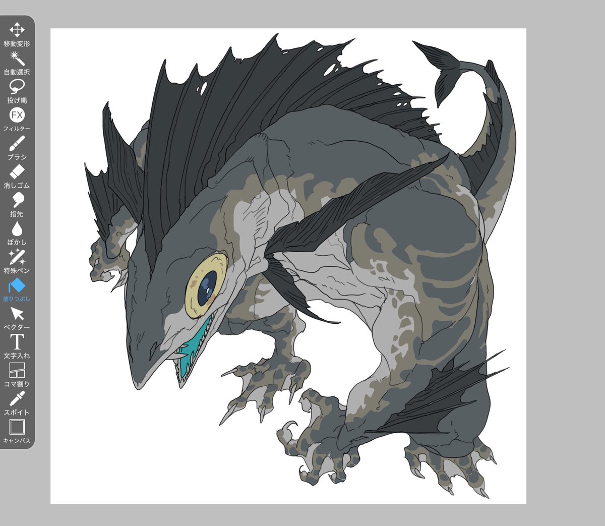 すごい塩焼きとかいけそうな深きものになっちゃってる