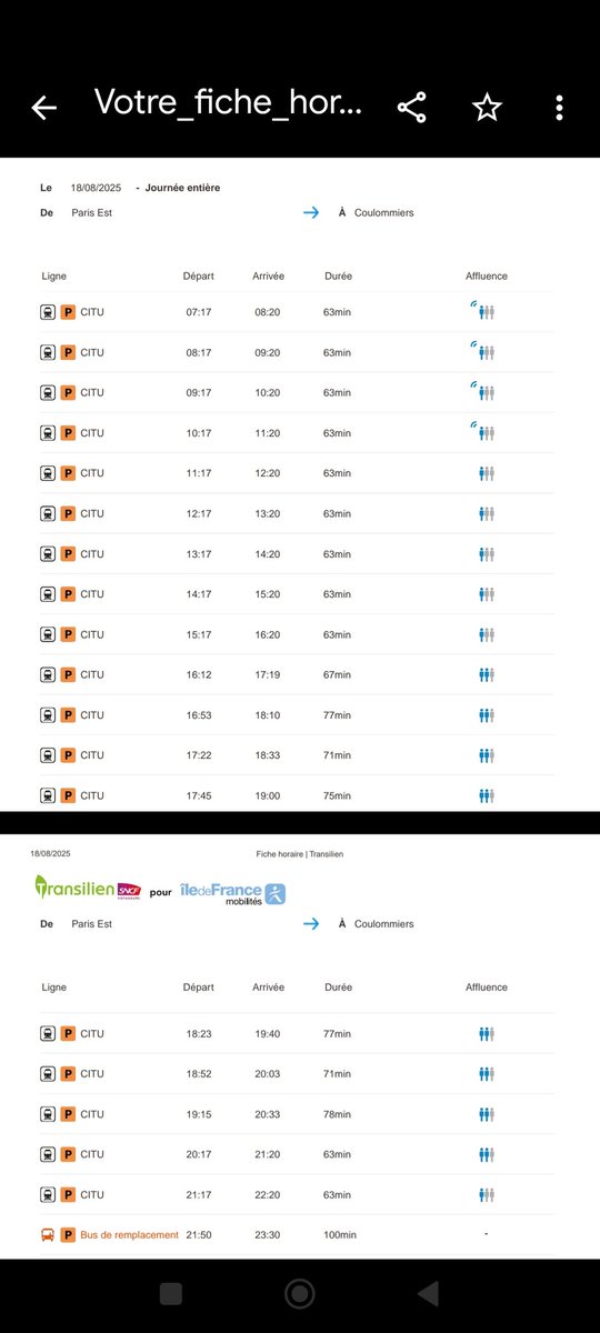 castex85's tweet photo. @LIGNEP_SNCF Bonjour, les horaires devaient reprendre normalement aujourd'hui
Mais d'après le site transilien non
Pouvez vous me confirmer les horaires 
Merci https://t.co/zGKLaQ5JZl