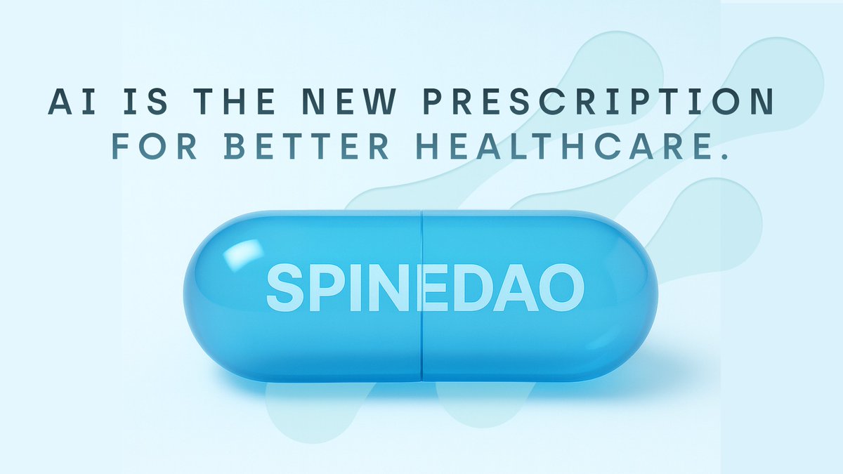 Spine_DAO's tweet image. AI: The New Prescription for Better Healthcare
We use artificial intelligence to improve healthcare, redefining patient agency, guidance, and the care journey.