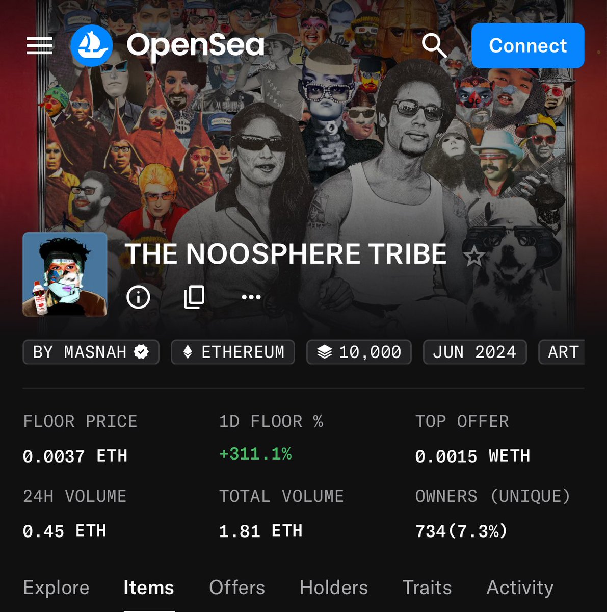 LoroMasnah's tweet image. Market: 🪦
Noosphere Tribe: 🚀📈 +311%
Can’t make this up. Don’t sleep anon