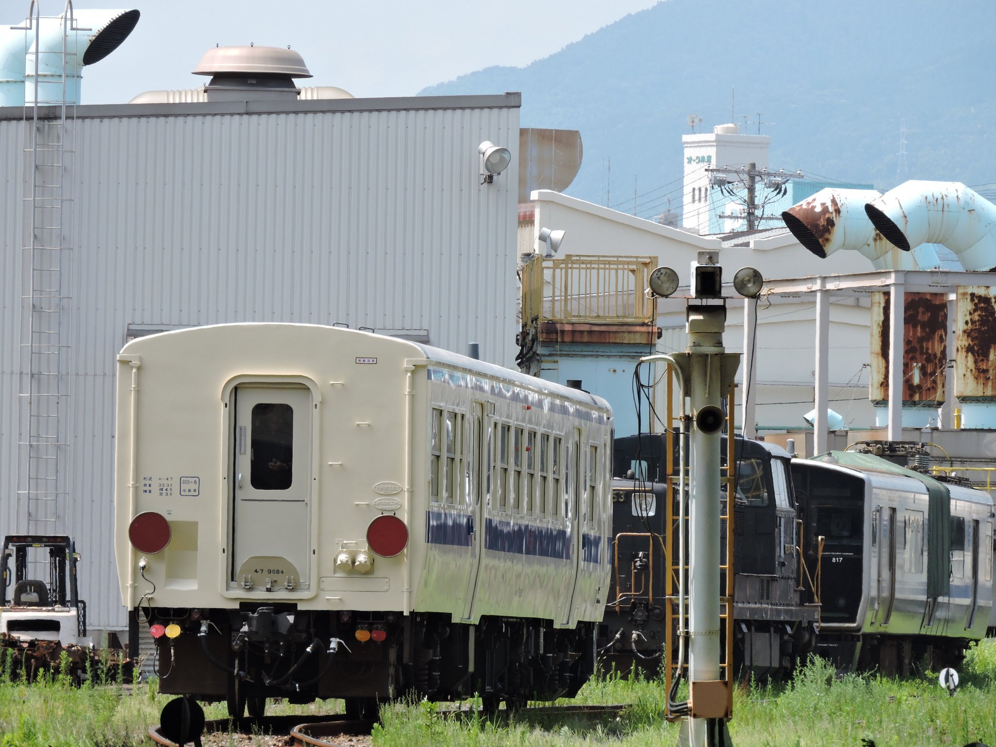 キハ47 区名札 JR九】キハ47-9031小倉総合車両センター出場 |2nd-train鉄道ニュース