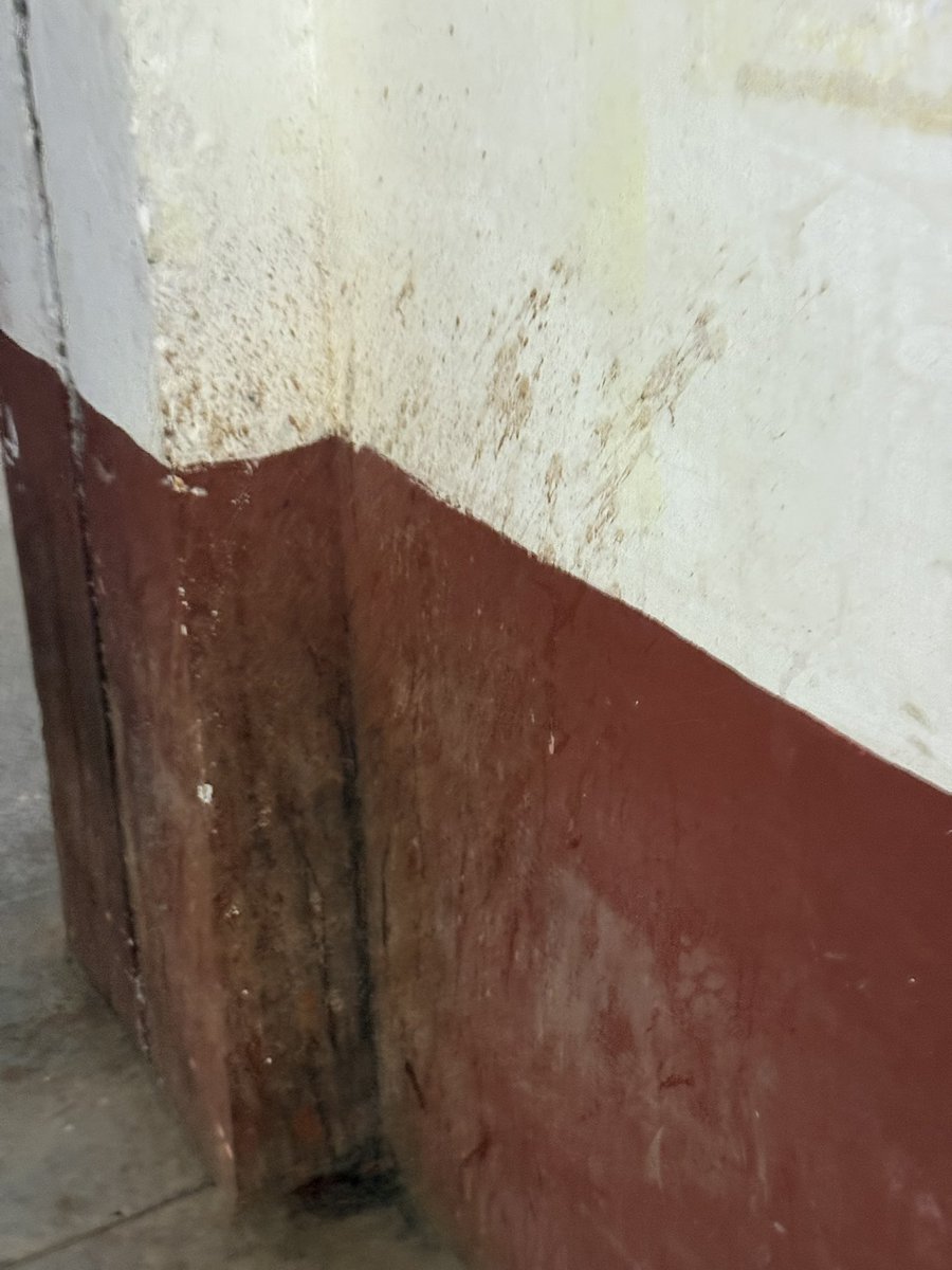 Every corner inside the DC court Dimapur has become a tobacco spit pit.