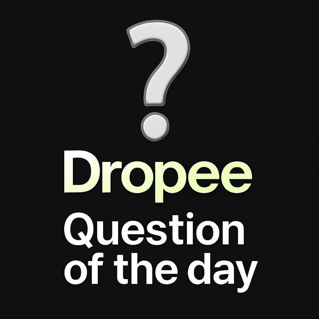 Today’s Combo
📅(18/08/25)

✅ Dropee Daily Question:
Blockchain

✅ Flies Daily Combo

✅ TonStation Daily Combo