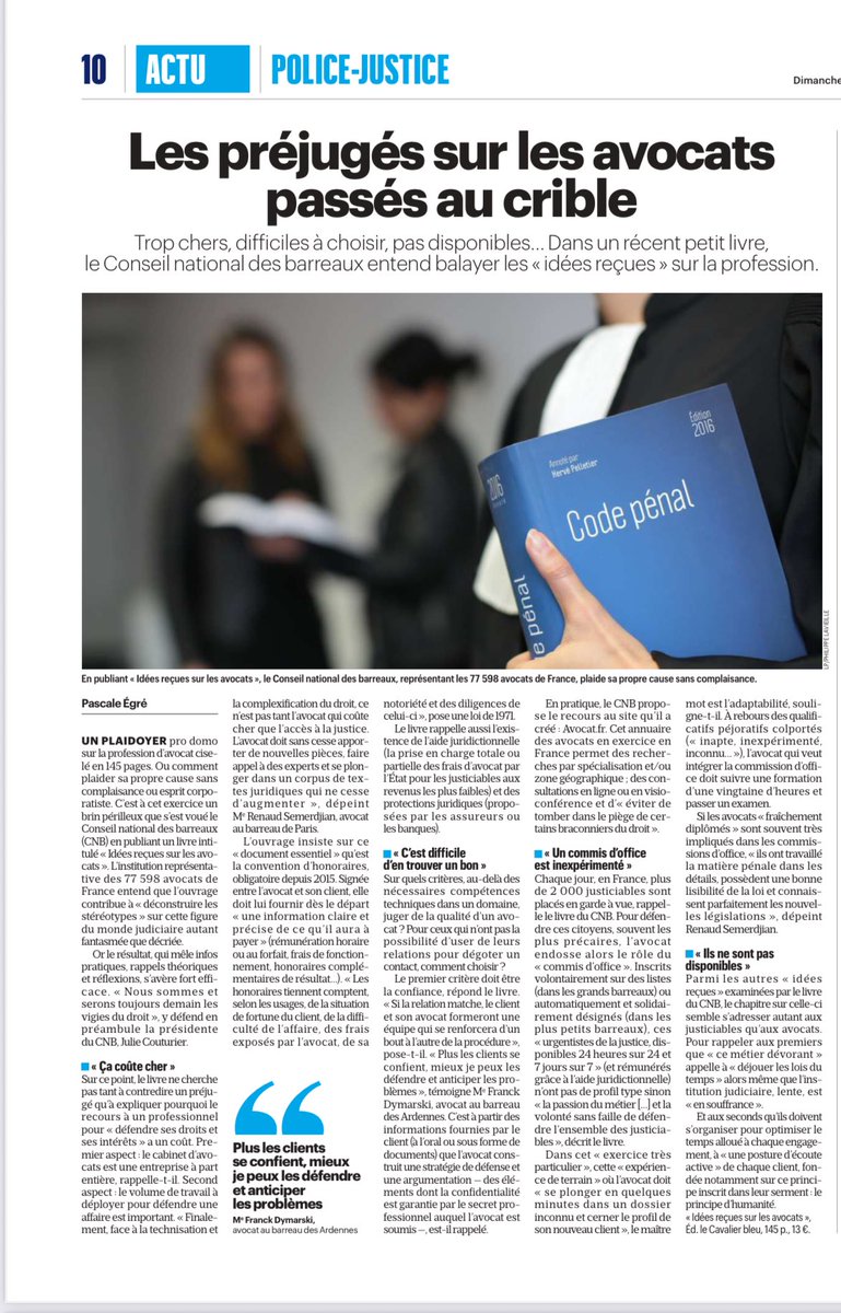 Les préjugés sur les avocats passés au crible…