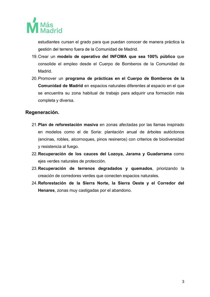 Unos no se hacen cargo de sus competencias, otros niegan el cambio climático y otros rezan. Nada de eso valdrá para evitar lo que sucede en León, Ourense o Tres Cantos.

Impulsamos un plan regional verde para afrontar con urgencia los incendios y la emergencia climática.