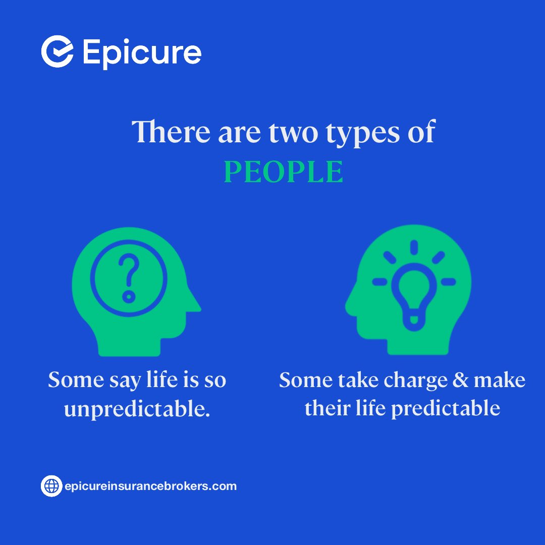 EpicureIns's tweet image. You can wait for life to happen,  or plan for what happens next.

Smart protection makes your future clearer, steadier, and less reactive.

Which type are you?

#takecharge #planwithclarity #epicureprotects #smartinsurance #predictablerisks #lifestrategy