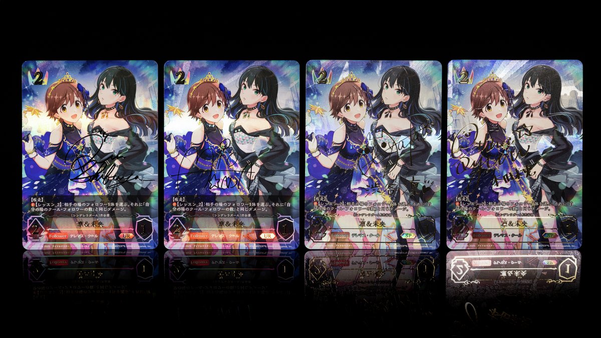 エボルヴ UR 凛&未央 3枚セット 本田未央サイン シャドウバース エボルヴ コラボEX 凛＆未央 UR3枚 凛 サイン Triad