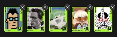 GrosmanMike's tweet photo. 3 ideas for building efficient decks for Main 65, focusing on the lowest possible card purchase prices (bid prices)

The first deck is for the Reverse League:

@0xMakesy - 0.0125
@AltcoinPsycho - 0.0036
@apixtwts - 0.0037
@LarpVonTrier- 0.0033
@chartfu - 0.0031
Total: 0.026 ETH at bid prices. If you can’t get all cards at these prices, estimate higher: 0.029 ETH

The second deck is for the Bronse League:

@adamscochran - 0.0120
@Selkis_2028 - 0.0057
@sershokunin - 0.0106
@Khallid4397 - 0.0070
@MINHxDYNASTY - 0.011
Total: 0.046 ETH at bid prices. If you can’t get all cards at these prices, estimate higher: 0.057 ETH

The third deck is for the Bronse League:

@optimizoor - 0.0037
@Selkis_2028 - 0.0057
@knveth - 0.0079
@cozymaximalist - 0.004
@0xMerp - 0.0053
Total: 0.027 ETH at bid prices. If you can’t get all cards at these prices, estimate higher: 0.031 ETH

Thank you for your attention. 🙏
Good luck in the tournament! 💪
