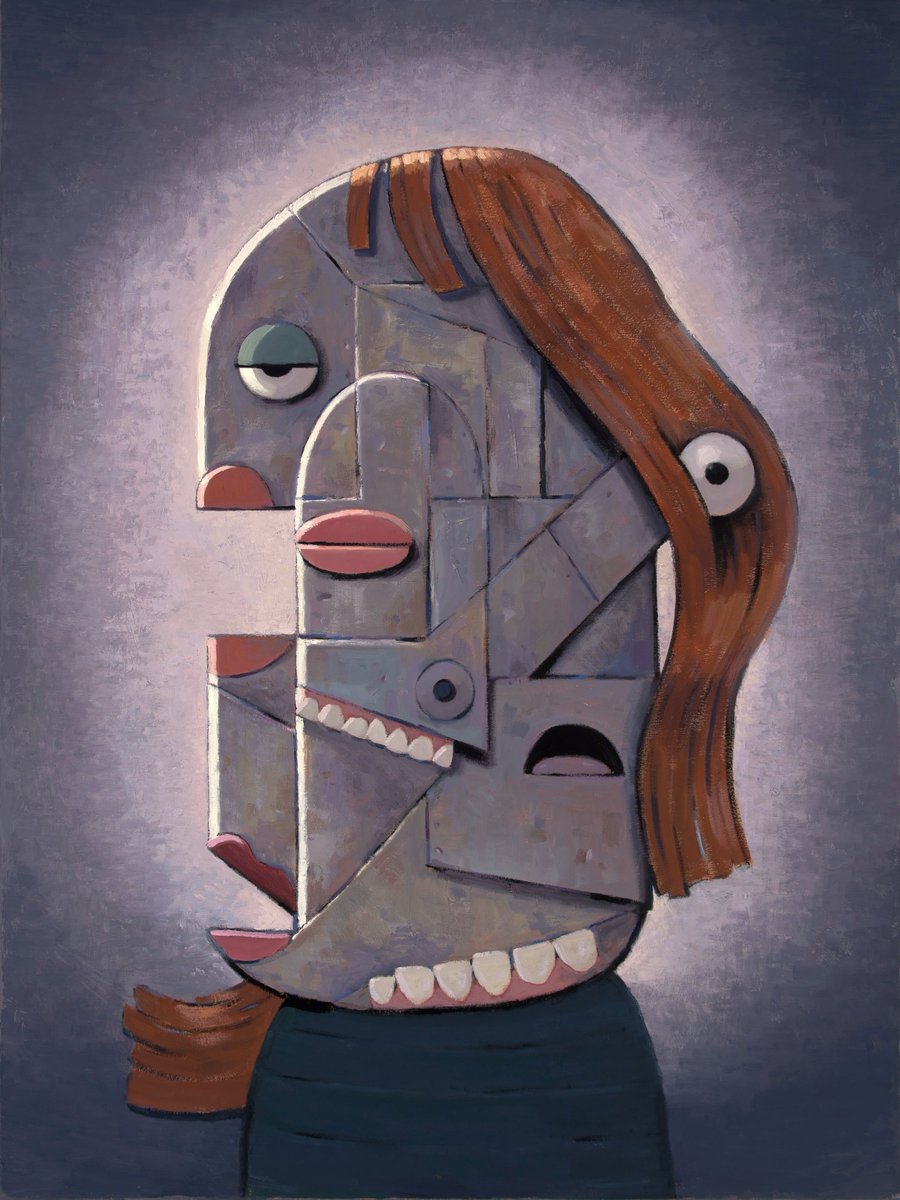 slonimart's tweet photo. Mechanical Woman, 48 x 36, oil, 2025 
https://t.co/CHmnvueh4Y https://t.co/nmCpDlRbXF