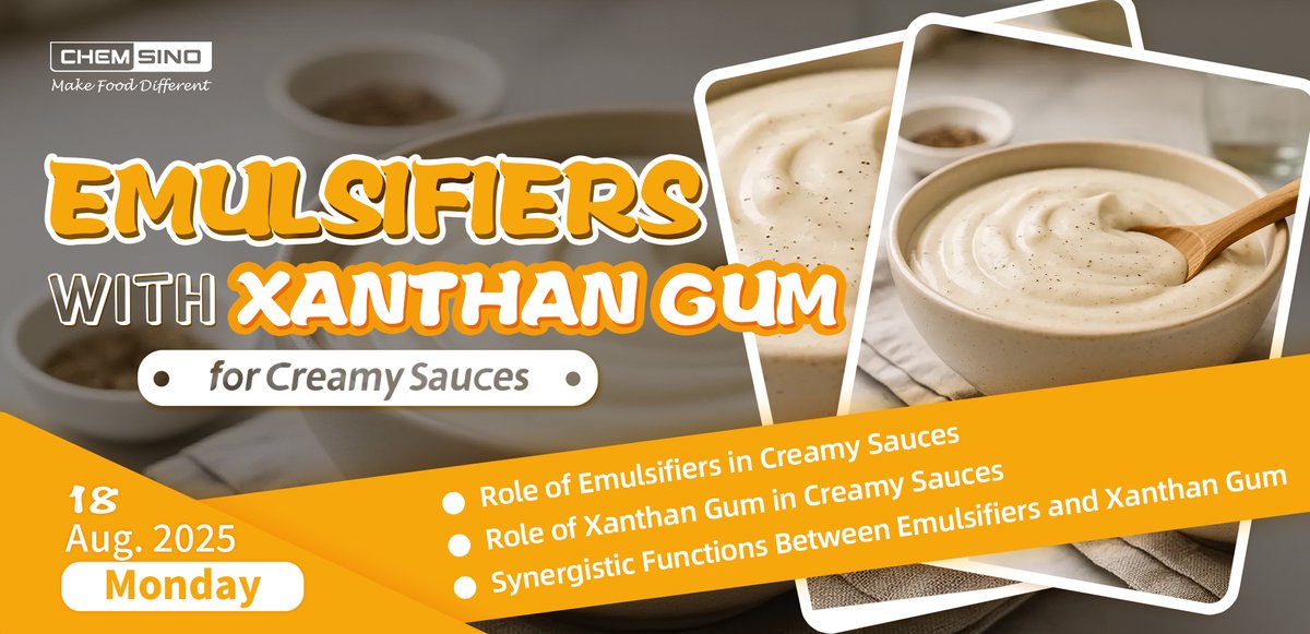 ChemsinoGlobal's tweet image. #Foodscience: Combining emulsifiers with high-quality xanthan gum can help manufacturers achieve product stability, texture, and shelf life. Check out our latest article for more useful information.
#FoodEmulsifier #XanthanGum #Chemsino 
Useful link👉cnchemsino.com/blog/emulsifie…