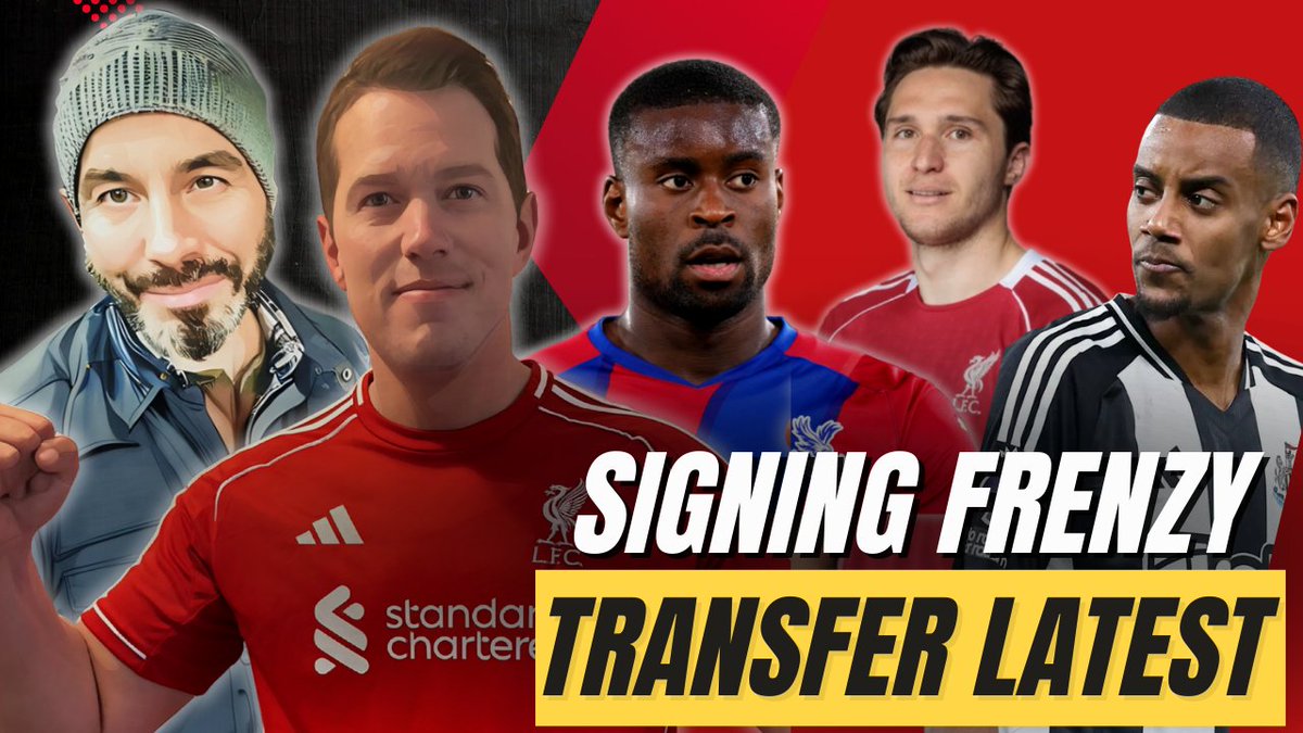 AnfieldIndex (@anfieldindex) on Twitter photo 🔴 LIVE TONIGHT 6.30PM! 🔴
Dave Davis ( @daved0106 ) & Trev Downey ( <a href="/downeytrev/">Trev Downey</a> ) bring you the Transfer Show LIVE on YouTube!
⚽ Isak saga rumbles on
🛡️ Guéhi bid incoming
🚪 Doak & Tsimikas exits
✨ Chiesa twist & more
Join the debate LIVE 👇
#LFC #LiverpoolFC #YNWA 🔴 LIVE TONIGHT 6.30PM! 🔴
Dave Davis ( @daved0106 ) & Trev Downey ( <a href="/downeytrev/">Trev Downey</a> ) bring you the Transfer Show LIVE on YouTube!
⚽ Isak saga rumbles on
🛡️ Guéhi bid incoming
🚪 Doak & Tsimikas exits
✨ Chiesa twist & more
Join the debate LIVE 👇
#LFC #LiverpoolFC #YNWA