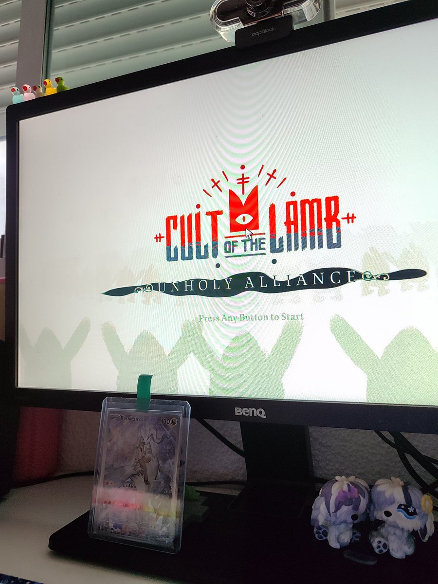 Ayer empecé a jugar Cult of the Lamb por fin para comprarle cositas monas en la expo a artistas sin sentirme mal ☺️❤️