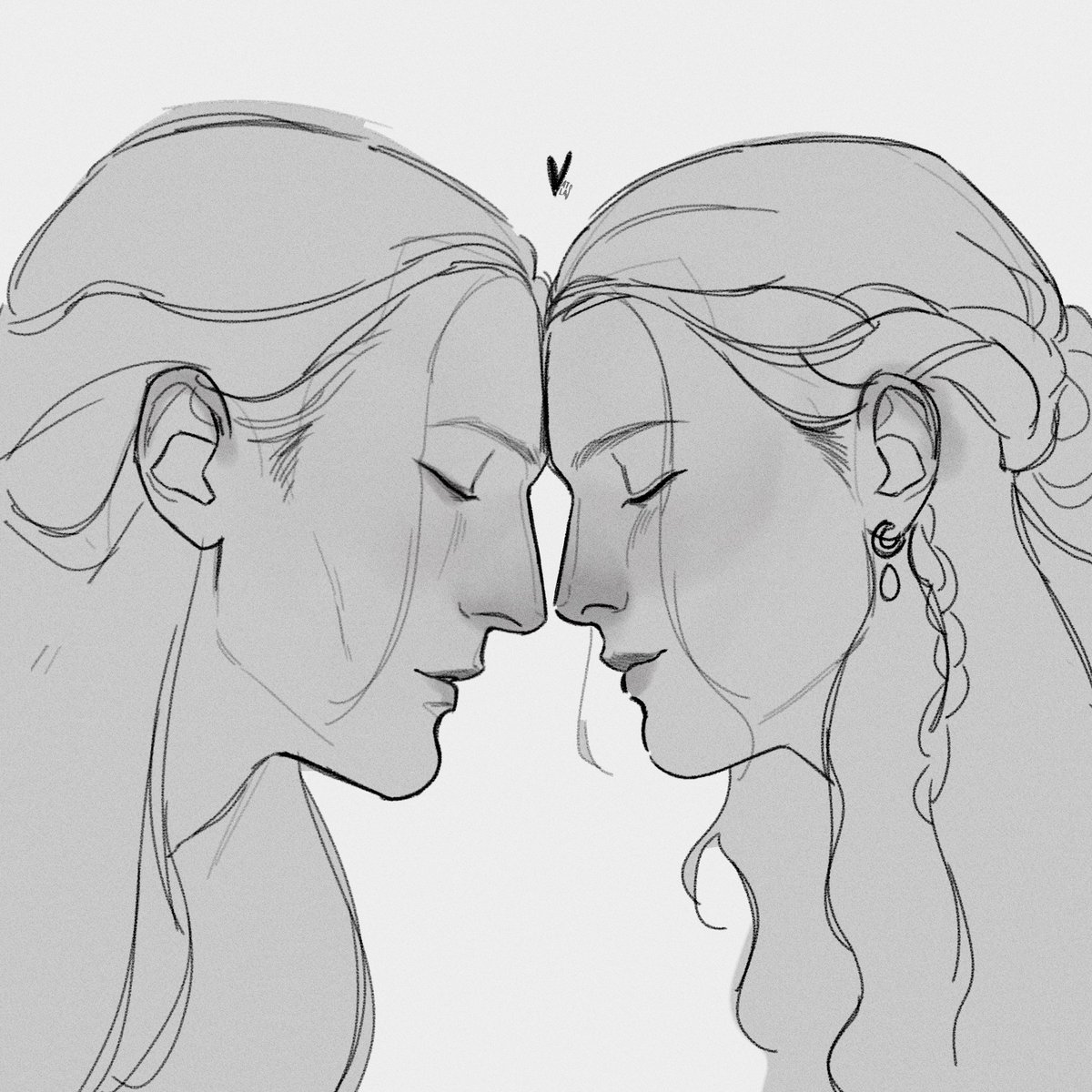 rottnbird's tweet photo. 'Cause my love is mine, all mine

A beautiful helaemond sketch by @aa_atlas_ss ♥︎

#helaenatargaryen #aemondtargaryen https://t.co/p8VFontqAg