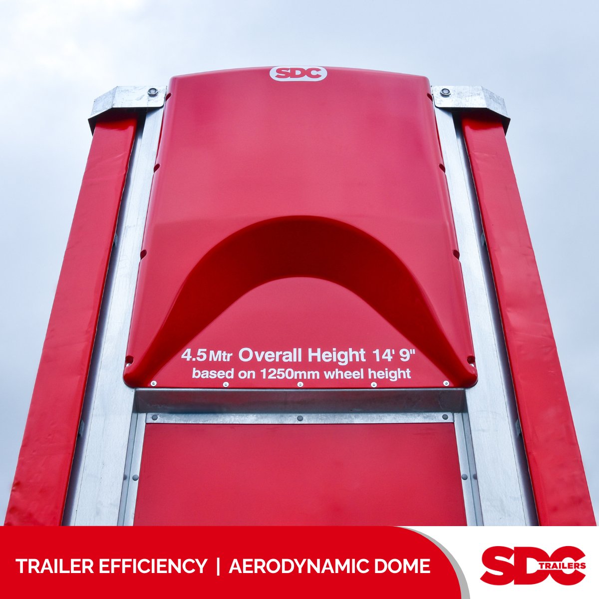 SDC’s #aerodynamic solutions including optimised chassis design, dome bulkheads and side skirts help reduce drag, cut fuel use, and improve airflow around the trailer.

Smarter Aerodynamics. Better Performance. 
sdctrailers.com