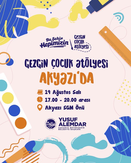Sakarya’da Çocuklar İçin Gezgin Atölye Eğlencesi