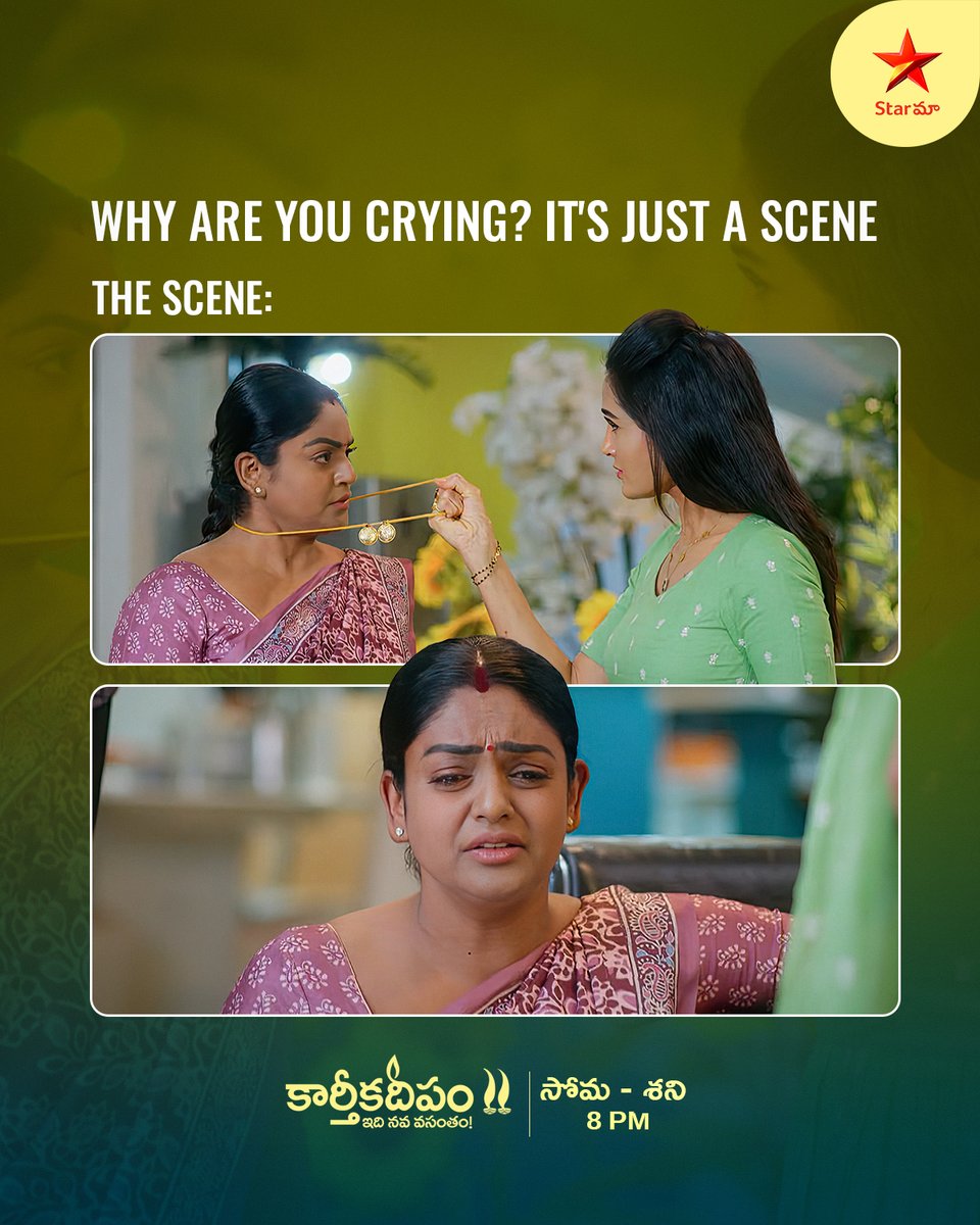 StarMaa's tweet image. Heartbreaking Scene 💔

Watch #KarthikaDeepam Mon to Sat at 8 PM only on #StarMaa