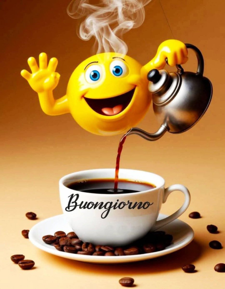 Buongiorno ☕ e buon inizio di settimana 🌞 a tutti voi amici 🏖️🌊🌞💋💋💋💋