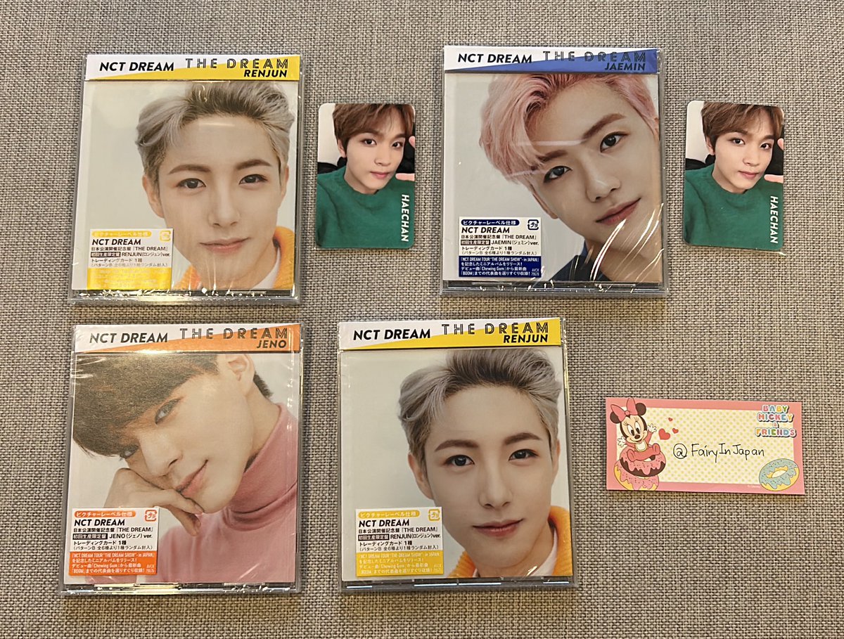 FairyInJapan's tweet photo. ✨ #Fairyพร้อมส่ง NCT Dream 
อัลบั้มญี่ปุ่น The dream 
✨ยังไม่แกะซีล เลือกปกได้ มีเจโน่ อินจุน บั้มละ 350฿
✨ แกะแล้ว ได้การ์ดแฮชาน เลือกปกได้ มีแจมิน อินจุน บั้มละ 270฿
📮ส่งเหมา 50฿
#ตลาดนัดnctdream  #ตลาดนัดnct #ตลาดนัดอซท https://t.co/OclyH62Z6A