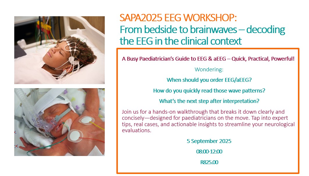 Time is running out!!! Join us for these amazing workshops at SAPA2025. sapa2025.co.za