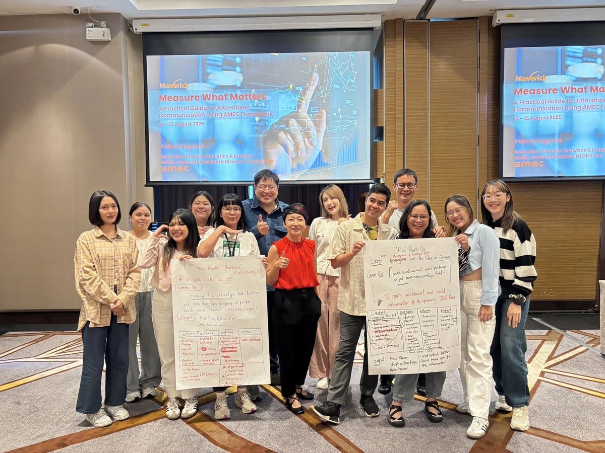 MoonshotTH's tweet image. ขอบคุณ Felicia Nugroho แห่ง @mavtweets ในฐานะ AMEC International Board Director ที่มามาร่วมแบ่งปันความรู้และประสบการณ์ที่ได้ช่วยเปิดมุมมองใหม่ๆ เกี่ยวกับ มาตรฐานการวัดผลและกลยุทธ์การสื่อสารที่เป็นประโยชน์มากๆ กับพวกเราที่ Moonshot นะครับ 😄

#PRMeasurement