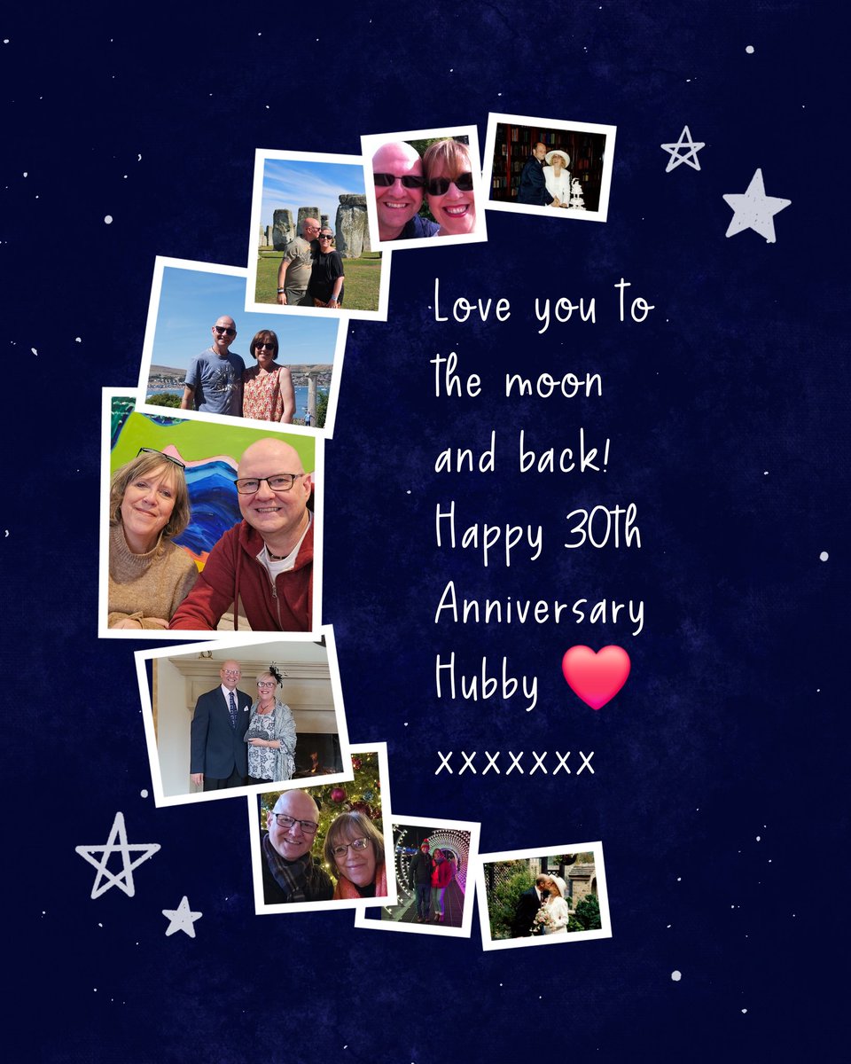 Happy Happy 30th Wedding Anniversary to my wonderful hubby <a href="/KeighleyTerrier/">Rich Charlesworth</a> ❤️ Here's to another 30 and even more grey hairs 😀 Love you lots and lots xxxxxx