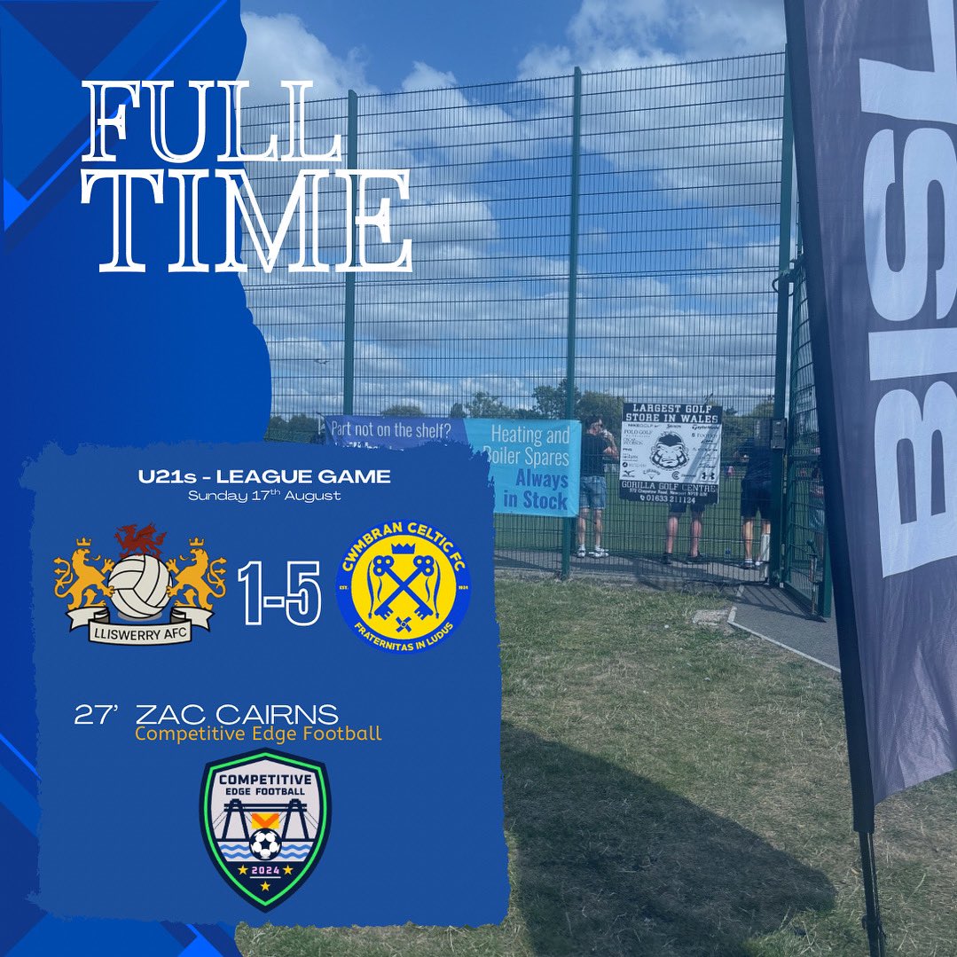 Lliswerry FC (@lliswerryfc) on Twitter photo The boys fell short yesterday against a strong <a href="/CwmbranCeltic/">Cwmbran Celtic</a>.
Plenty to build on for this new group of players and as always, great to see good numbers on the side supporting the Llizards!
Zac Cairns sponsored by Competitive Edge
#UpTheLlizards💙⚽️🦎 The boys fell short yesterday against a strong <a href="/CwmbranCeltic/">Cwmbran Celtic</a>.
Plenty to build on for this new group of players and as always, great to see good numbers on the side supporting the Llizards!
Zac Cairns sponsored by Competitive Edge
#UpTheLlizards💙⚽️🦎