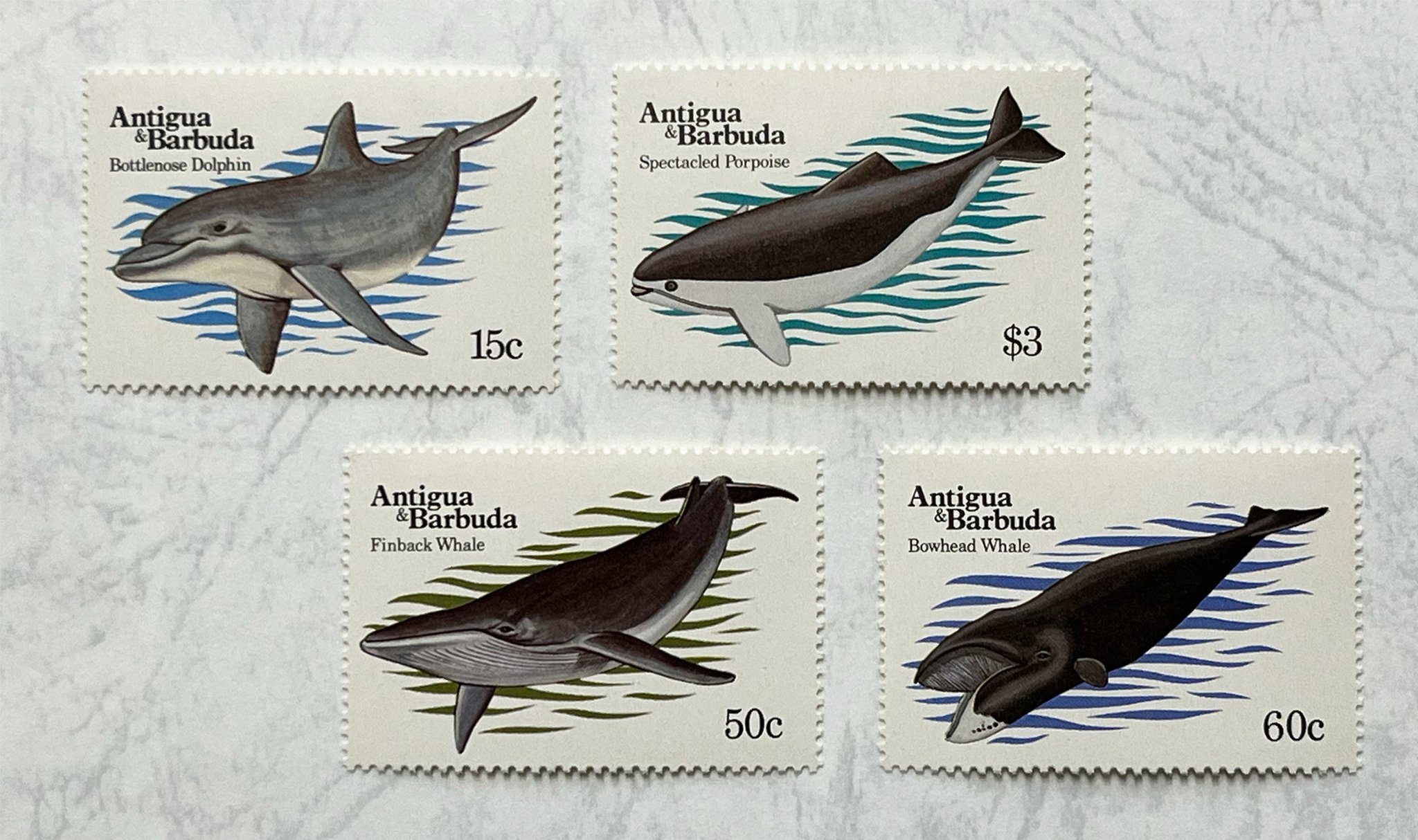 3411 外国切手 アメリカ 1990年 海の生物 イルカ 鯨 等 田型 3411 外国切手 アメリカ 1990年 海の生物 イルカ 鯨 等 田型