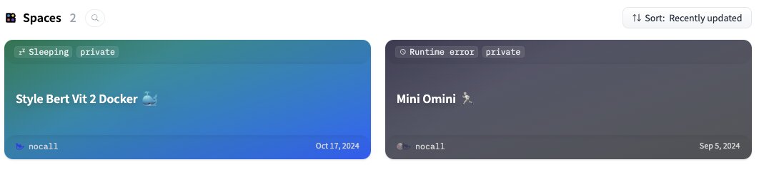 ノーコール森本🤙AI電話SaaS CTO (@1mono2prod) on Twitter photo GPUない!けどLLM動かしたい!って人は、Hugging Faceのスペース機能使った方がいい
-  ブラウザからワンクリックで起動
-  GPU付き環境を最安60円/hから使える
-  gradioでUIつきアプリに即デプロイ
-  チームで共有もできる
わざわざクソ高いゲーミングPC買う必要ないです GPUない!けどLLM動かしたい!って人は、Hugging Faceのスペース機能使った方がいい
-  ブラウザからワンクリックで起動
-  GPU付き環境を最安60円/hから使える
-  gradioでUIつきアプリに即デプロイ
-  チームで共有もできる
わざわざクソ高いゲーミングPC買う必要ないです