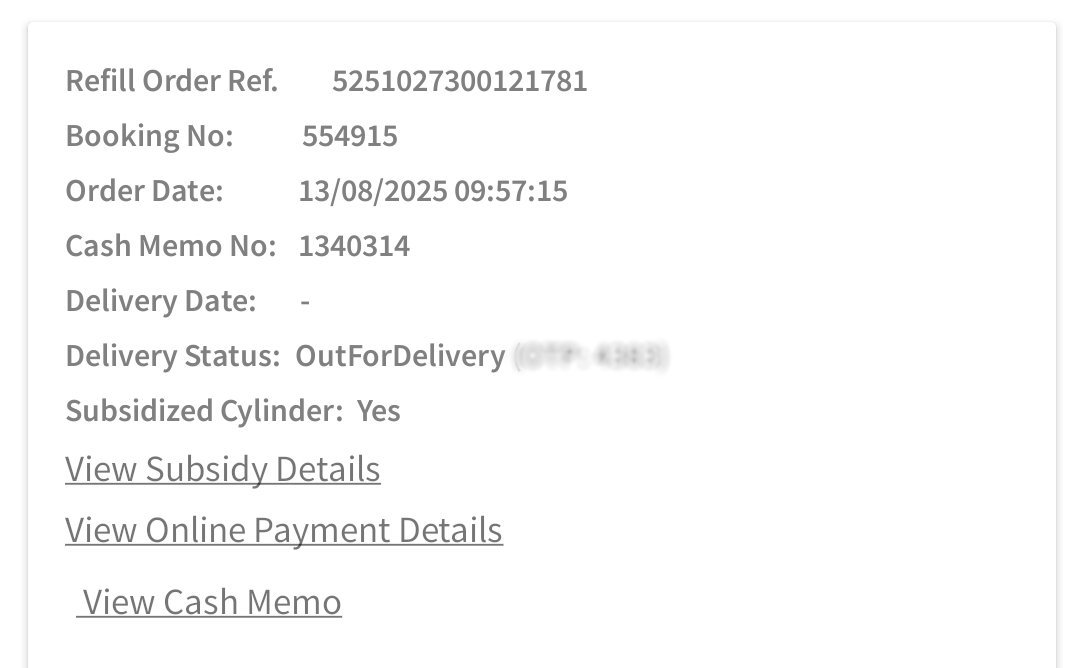 voxpher's tweet photo. Dear @HPCL I booked my LPG cylinder 13th Aug but it's not delivered yet. Toll-free &amp; local HP office gave no clear response when I got my cylinder. Kindly please look, Cylinders are essential for daily life. #hpgas #hpcl https://t.co/LlaaELBPM4