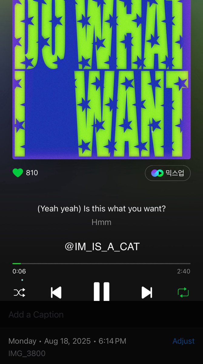 IM_IS_A_CAT's tweet photo. 250818 6:00pm 스밍
선공개곡부터 감다살 그자체잖아..🫶🏻

 #몬스타엑스 #MONSTAX #MONSTA_X #THEX #DoWhatIWant #DWIW_Listening https://t.co/ESSMpX04Kl