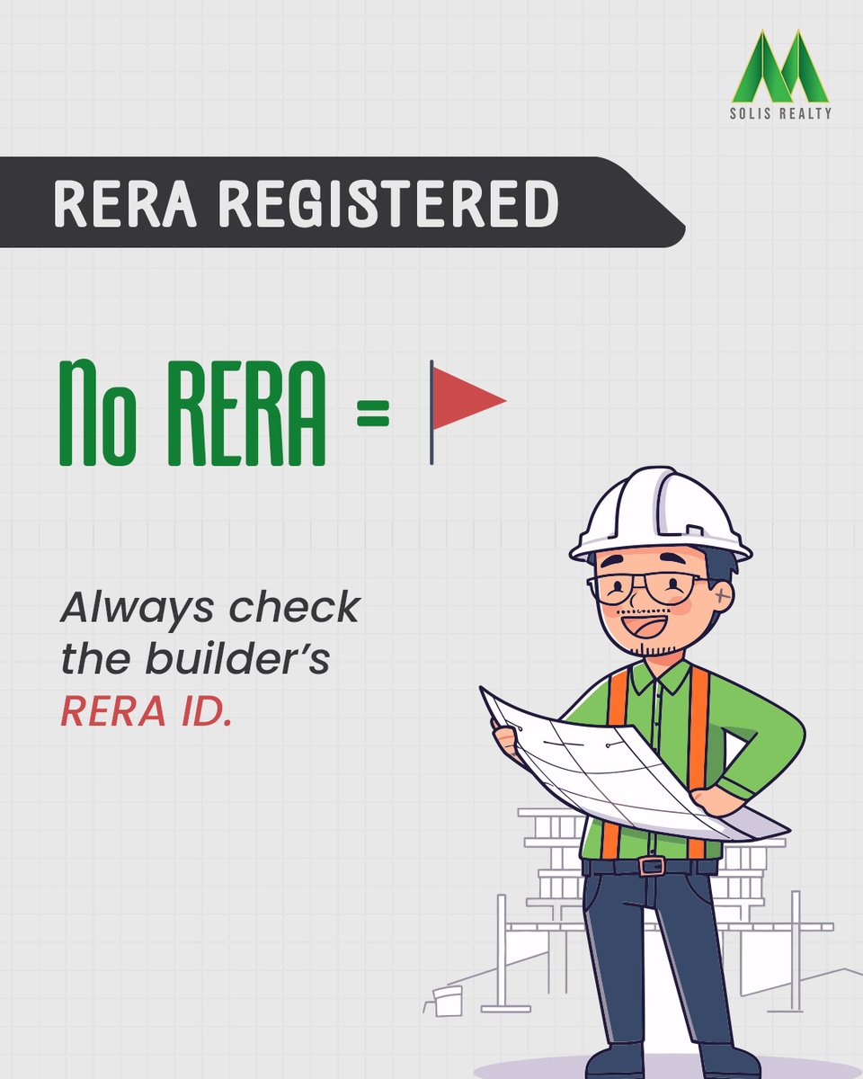 SolisRealty's tweet image. Builder looks promising?
Double-check these signs before you book:
✅ RERA ID
✅ Past performance
✅ Legal clarity
Avoid scams. Invest smart.

#SolisRealty #RERACertified #pastperformance #LegalClarity #AvoidScams #InvestSmart #RERAREGISTERED