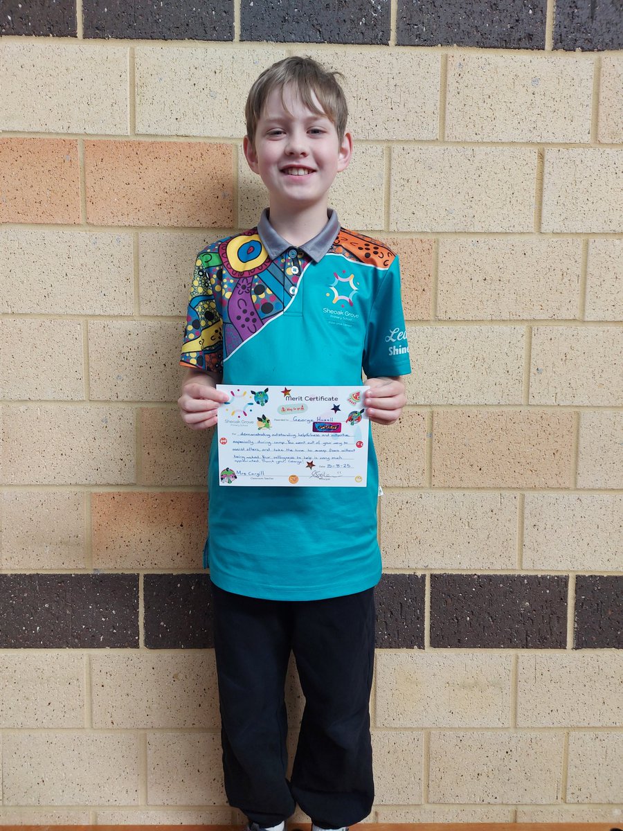 On Friday we went to watch George's class assembly, which was both year 6 classes performing a dance number they had been practising. Then George was awarded a merit certificate, which he didn't know about in advance. Well done George and year 6. 🌟