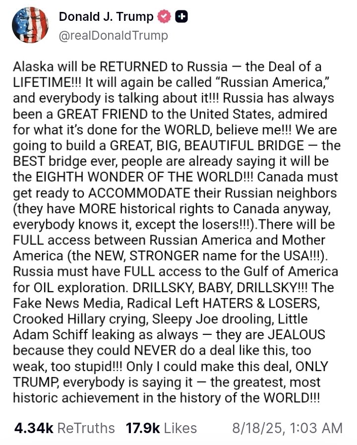 Somewhere in the multiverse #Trump #Epstein #CANADA #USA #PutinIsaWarCriminal