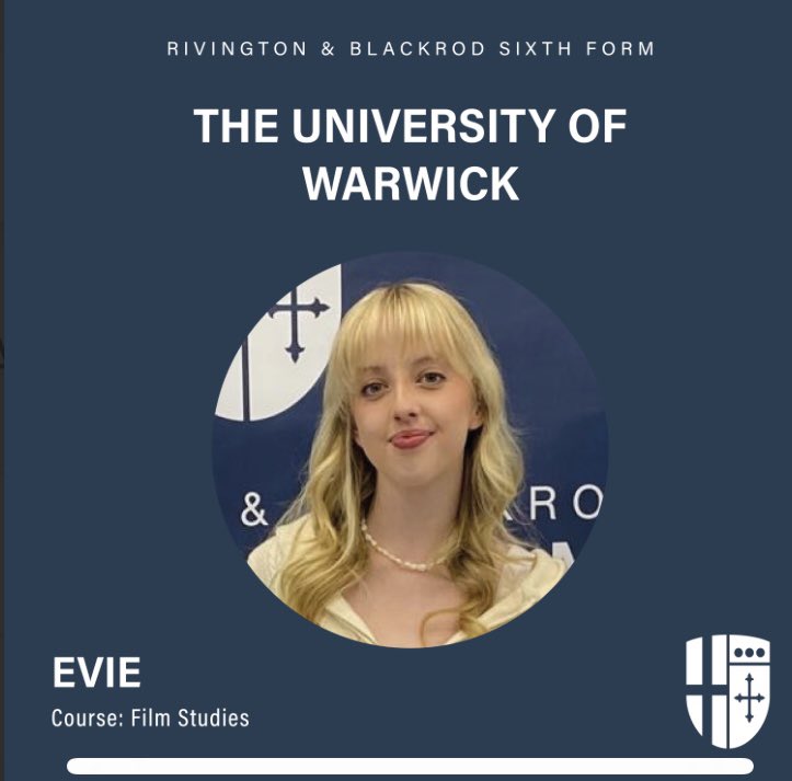 Rivington & Blackrod Sixth Form (@rivisixthform) on Twitter photo Congratulations to Evie on her incredible A Level results, Evie is off to start her dream course <a href="/uniofwarwick/">University of Warwick</a> 🎉🎉 <a href="/RBHSBolton/">Rivington & Blackrod High School</a> #discoveringdreams Congratulations to Evie on her incredible A Level results, Evie is off to start her dream course <a href="/uniofwarwick/">University of Warwick</a> 🎉🎉 <a href="/RBHSBolton/">Rivington & Blackrod High School</a> #discoveringdreams