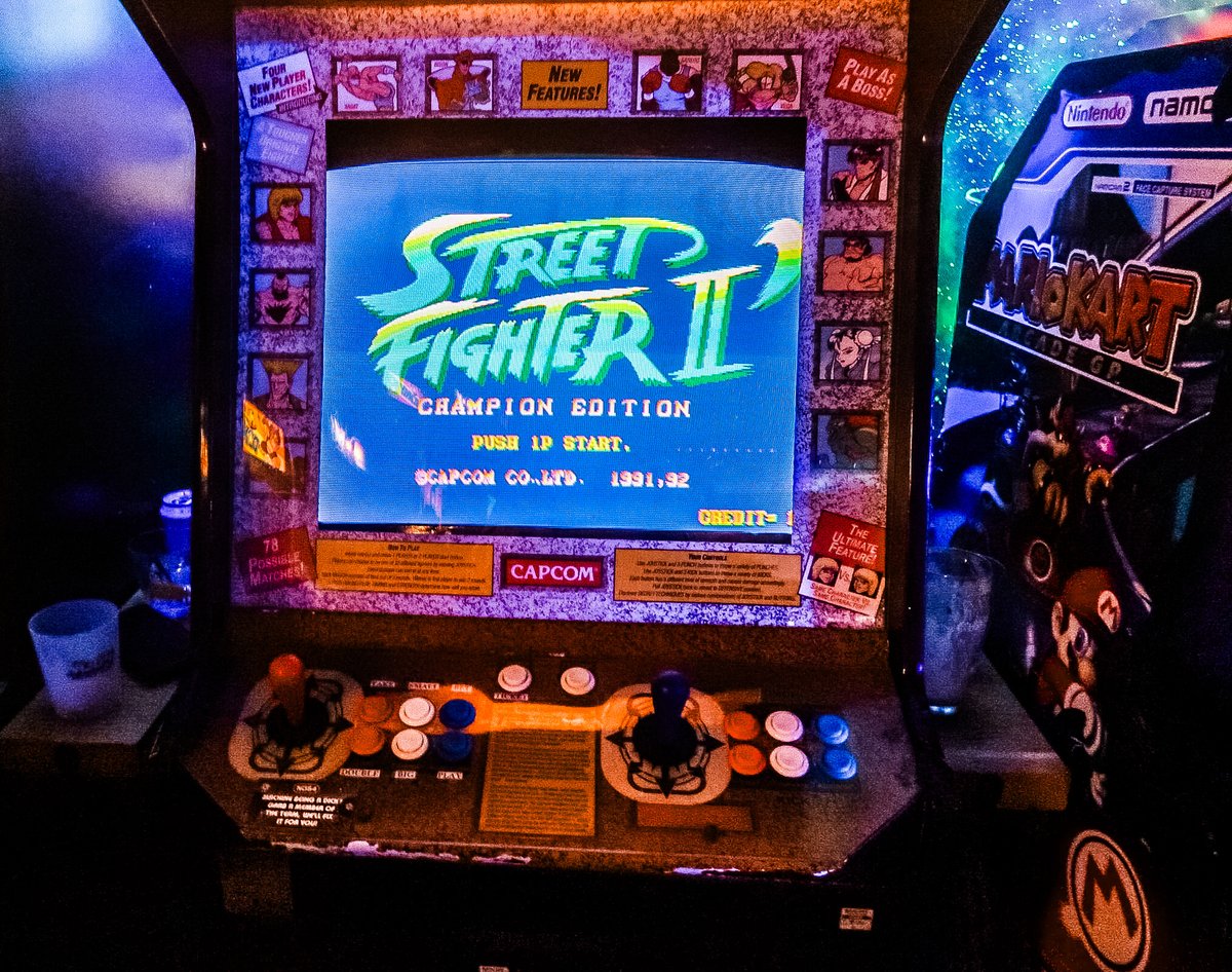 woncomms's tweet image. A Nostalgic Experience @NQ64ArcadeBars Soho!

A fab venue with classic arcade games, retro consoles, and game-themed cocktails.
A must visit!
#arcade #arsenal #MUNARS #Cunha #cocktail #CHECRY #MondayMood #MondayMotivation #Gyokeres #drink #shaw #amad #Odegaard #Retro #London ❤️RT