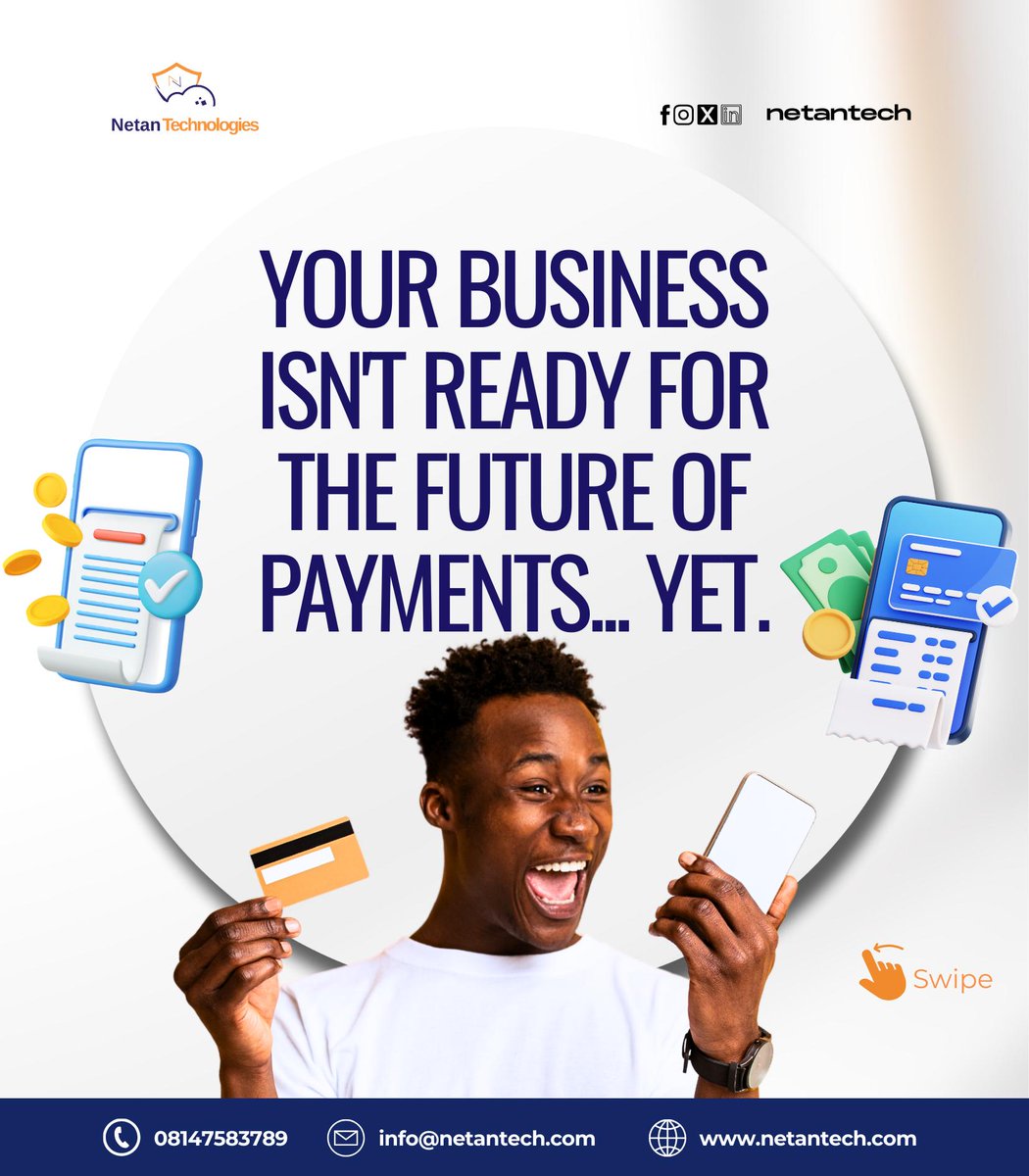 NetanTech's tweet image. We’re here to help you upgrade your business. Netan Tech builds secure, seamless payment gateways that make it easy for your customers to pay you, and it is even easier for you to track your money.

Send us a DM to get started.