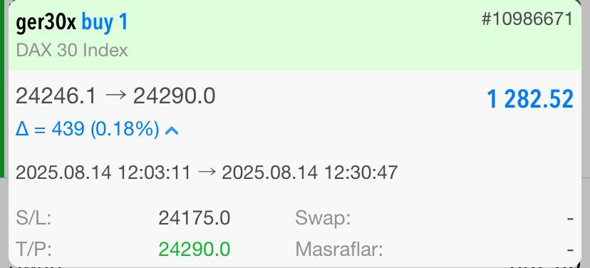 KurtForex's tweet photo. ✅#GER30 1.282 USD - 52.418 TL

İşlem kanalımıza katılabilirsiniz
https://t.co/gyTwr4dKOU

#bist100 #xu100 #borsa #altın #thyao #bofa #faiz #tuprs https://t.co/1WWydbDqtB