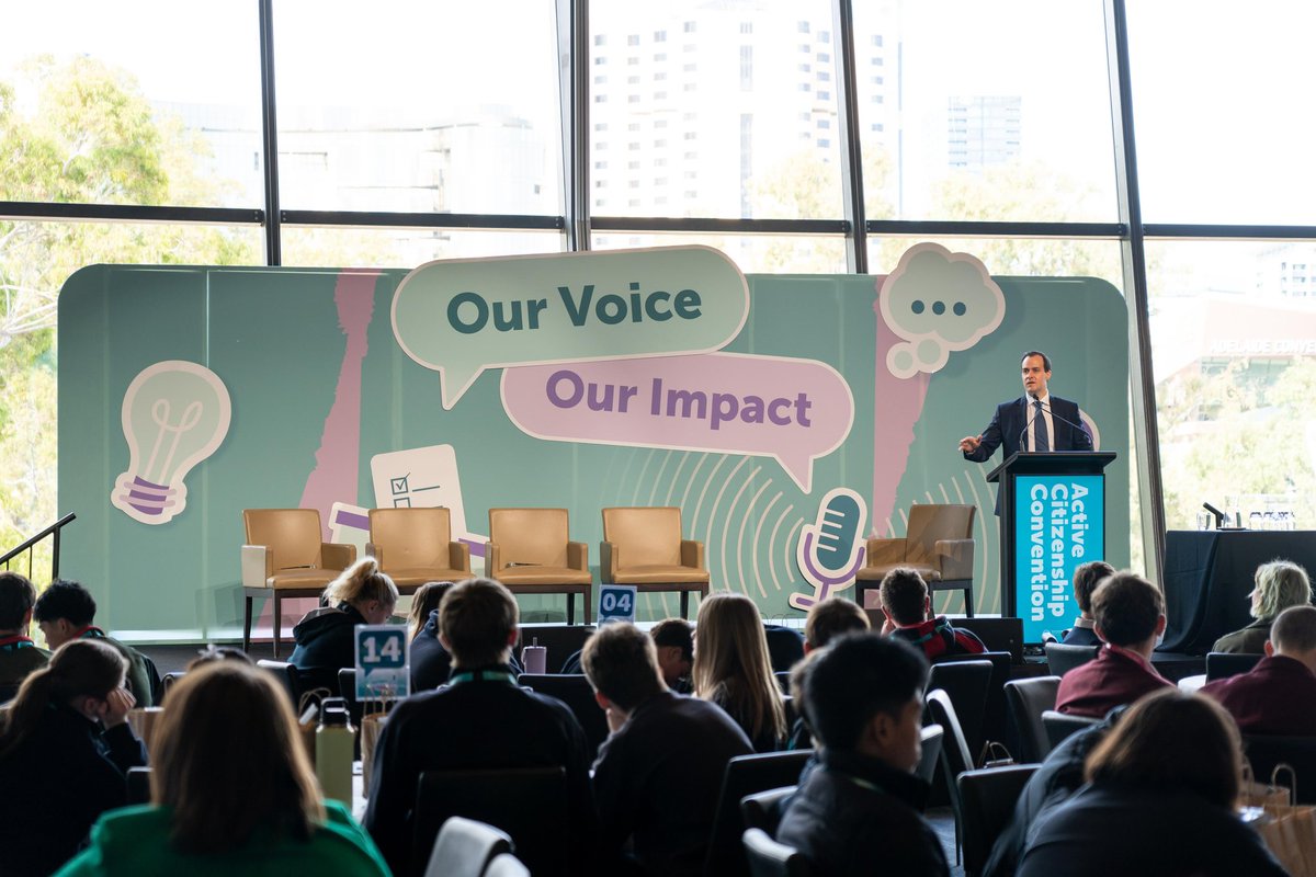 It’s a privilege to be part of this year’s Active Citizenship Ceremony, engaging with students and educators alike.

This year’s theme, “Our Voice Our Impact”, speaks to the heart of our democratic values.

Democracy thrives when every voice is heard, and where every voice can