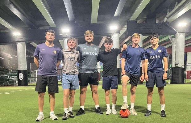 Twelve of our Football Coaching and Performance students have crossed the Atlantic to combine learning with earning, coaching soccer across the United States. 
 
The initiative, delivered in partnership with Challenger Sports, allows students to apply their coaching skills in