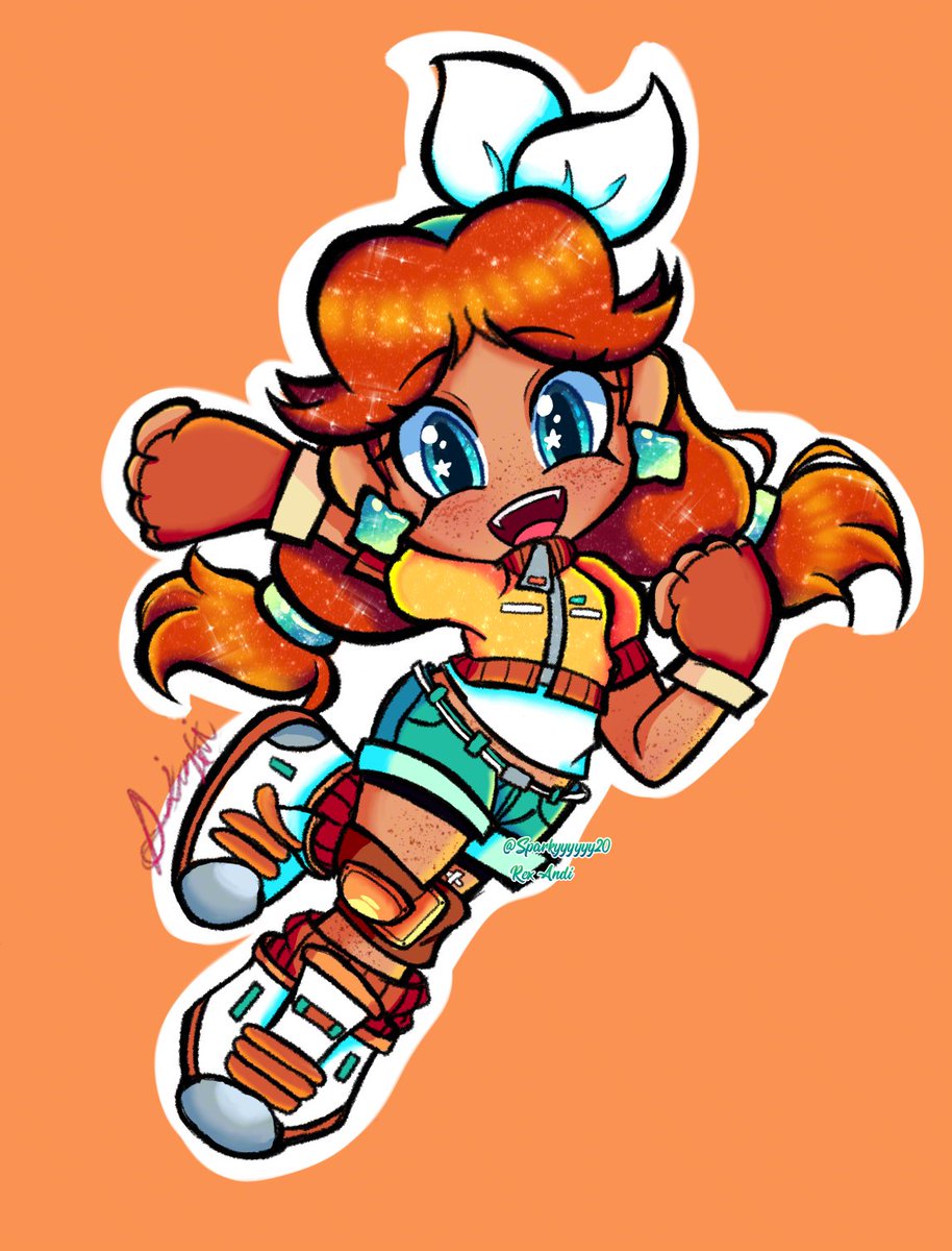 I was bored. Have a chibi Daisy 

#PrincessDaisy 
#MarioKartWorld
