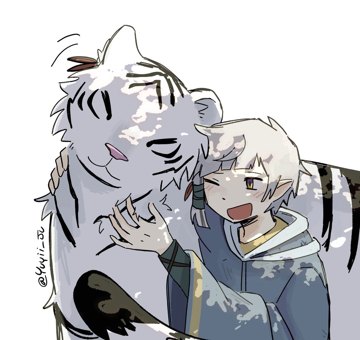 Yuyii_Ju's tweet image. #Atsushi #atsushinakajima #MagicForestAU #Byakko #BSD #BungouStrayDogs